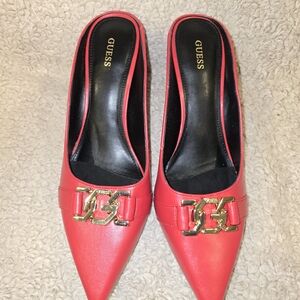 GUESS Red Women's Mules